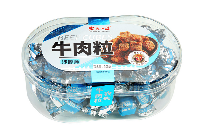 廣東省著(zhù)名商標“農夫山莊”沙嗲味牛肉粒微生物超標